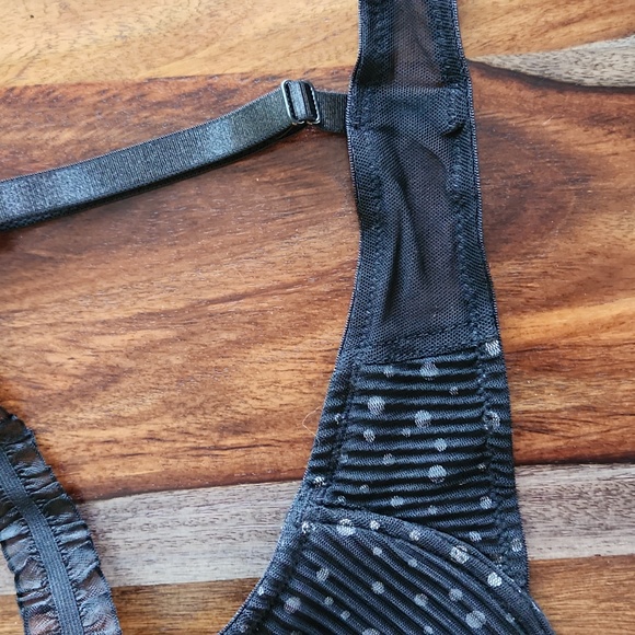 Sexy Lacey Polka Dot Bra, 32B, Underwire, Beautiful, Pretty - Picture 3 of 8
